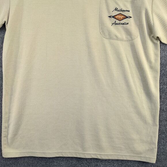 Mr. Kangaroo Men's Melbourne Australia Polo Shirt Green 3XL Short Sleeve - Picture 6 of 14